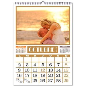 Calendario personalizado con fotos pared COLORES A3