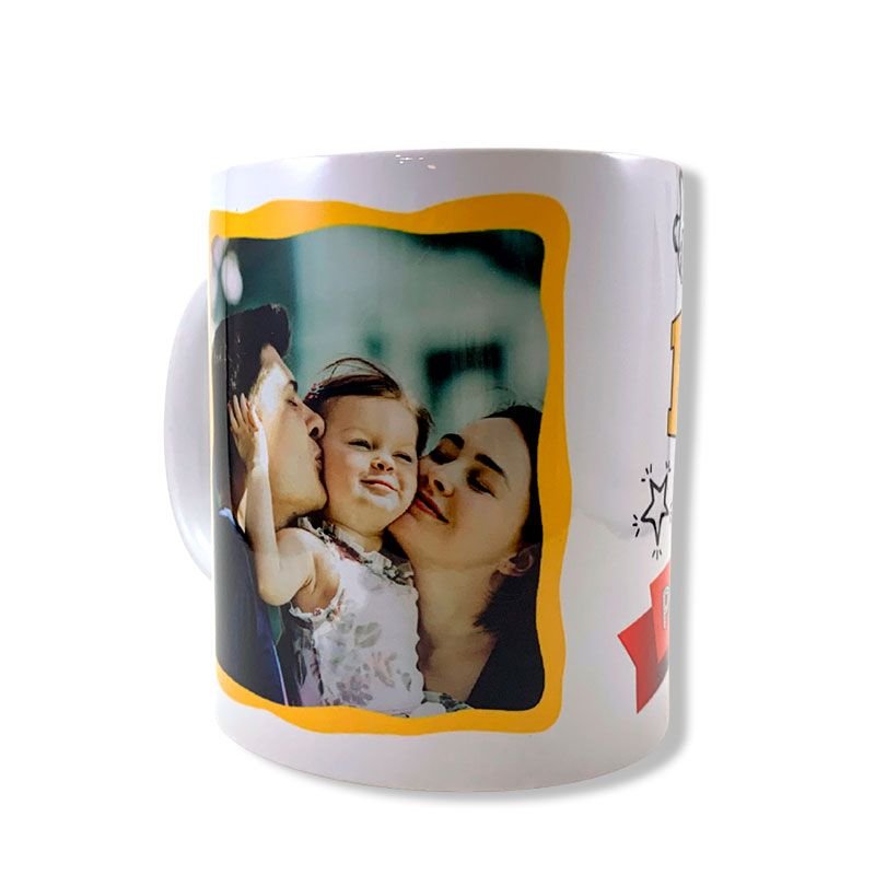 Taza Papi Increíble + Tu foto - Imagen 3