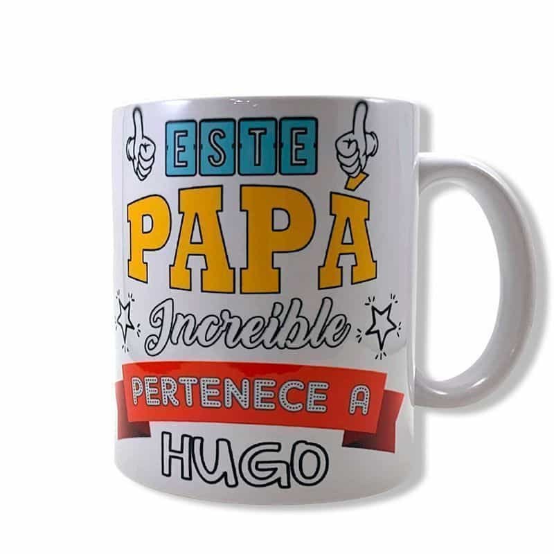 Taza Papi Increíble + Tu foto