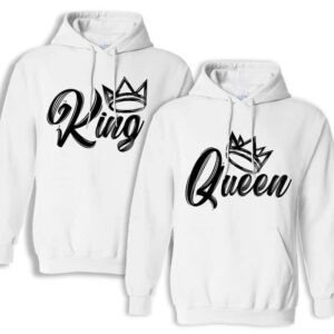 Sudaderas King Queen con capucha