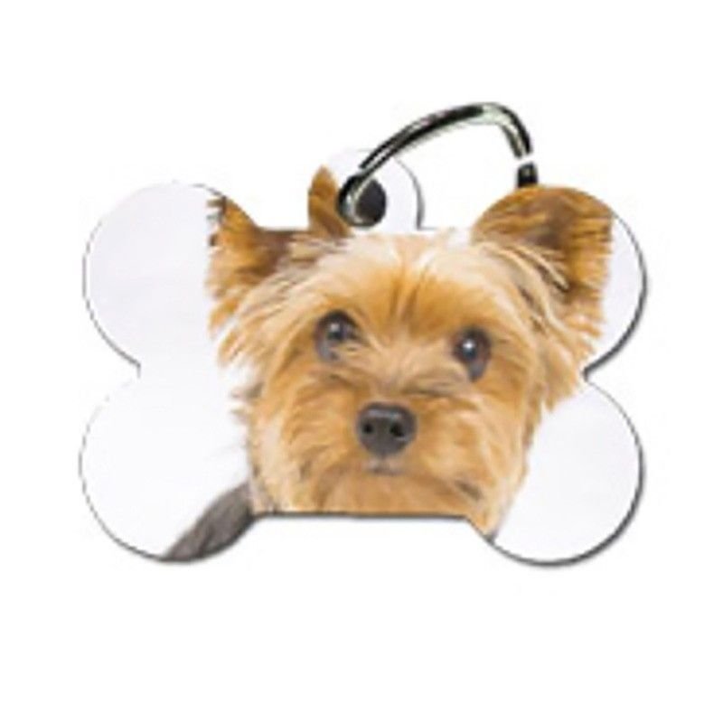 Chapa personalizada con fotos mascota con foto forma hueso