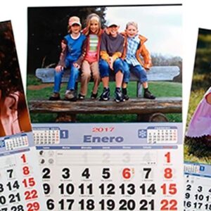 Calendario personalizado con fotos faldilla Grande