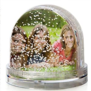 Bola de nieve con fotos