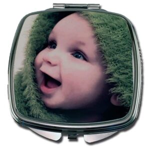 Espejo personalizado con fotos de bolsillo cuadrado