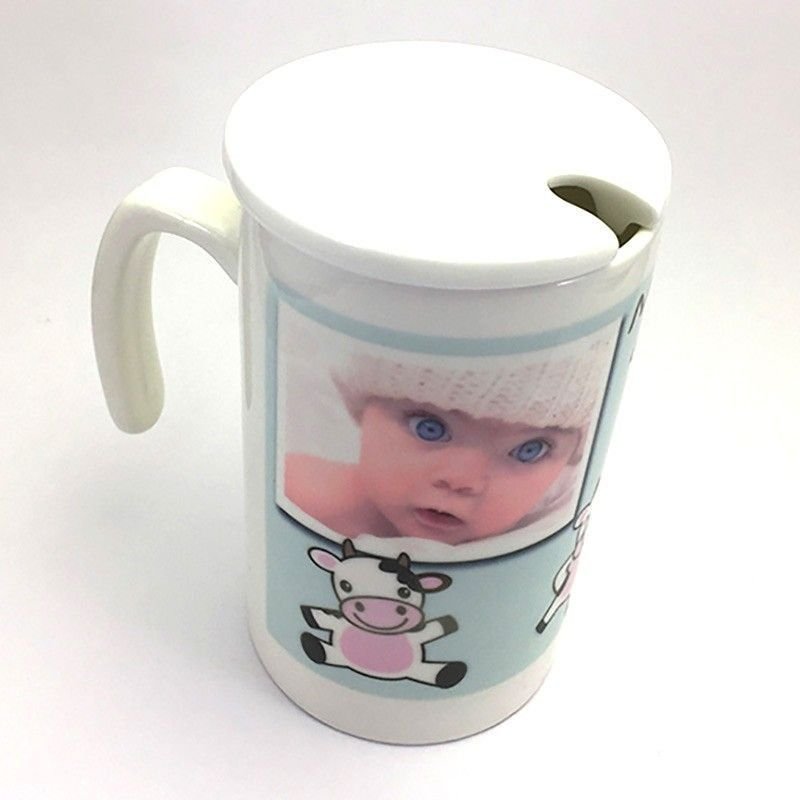 Jarra leche personalizada con fotos con tapa - Imagen 3